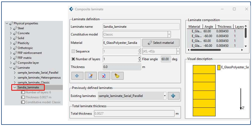Laminate Definition Window