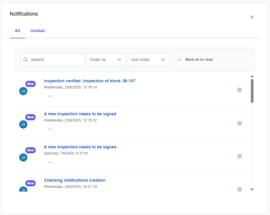 Naval Hub Notifications