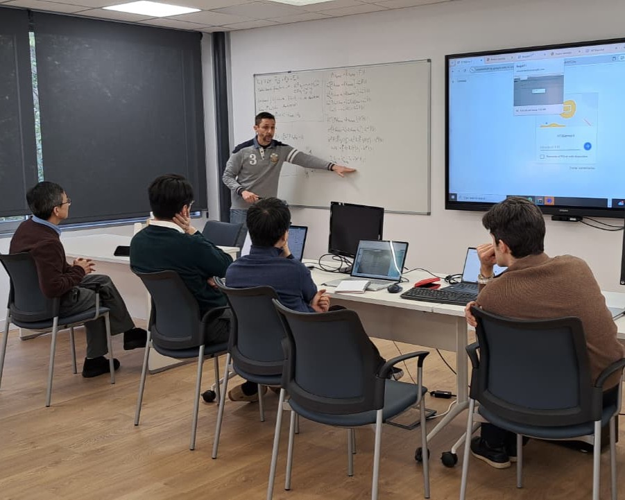 Borja, CIMNE researcher, in a workshop for Lloyd's Register